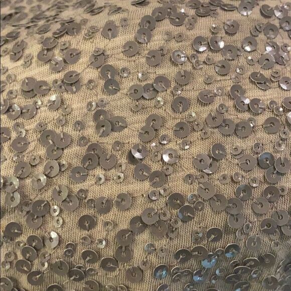 J Crew neutral cotton sparkle sequin tank 📏 - Picture 6 of 6